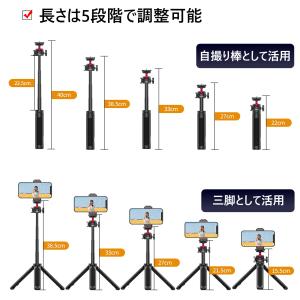 Ulanzi MT-16 三脚 自撮り棒 ミニ...の詳細画像1