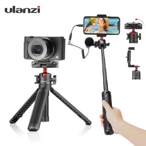 Ulanzi MT-41 三脚 ミニ三脚 スマホホルダー 4段階伸縮 自由雲台 360°回転 GoPro対応 ビデオカメラ 一眼レフカメラ Canon Nikon iPhone/Android スマホ等対応