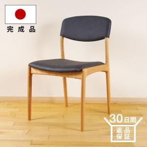 ダイニングチェア 肘無し SARASA 天然木 ホワイトオーク 木製 無垢 布