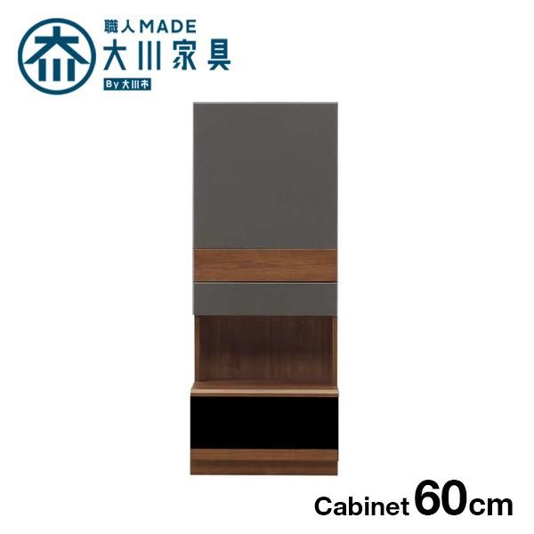 キャビネット 壁面収納 コレクションラック 幅60 完成品 コレクションボード 日本製 大川家具