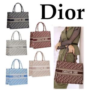 Dior ディオール Book Tote ブックトート ミディアム ネイビー