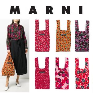 【メール便可】MARNI MARKET マルニ マーケット ショッピングバッグ エコバッグ