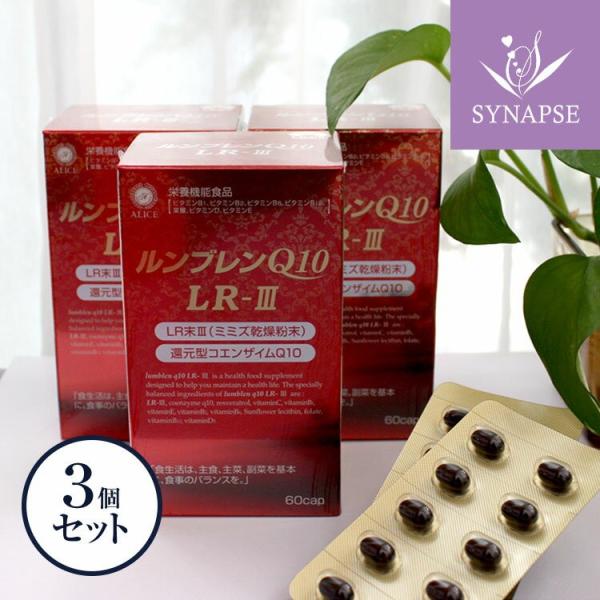 【正規販売店】 ルンブレンQ10 LR-3(60粒入)x3個セット(45〜90日分) ミミズ乾燥粉末...