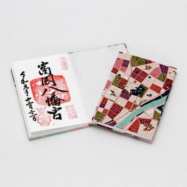 御朱印帳 納経帳 神社 仏閣 お参り 雑貨 地図柄 東京