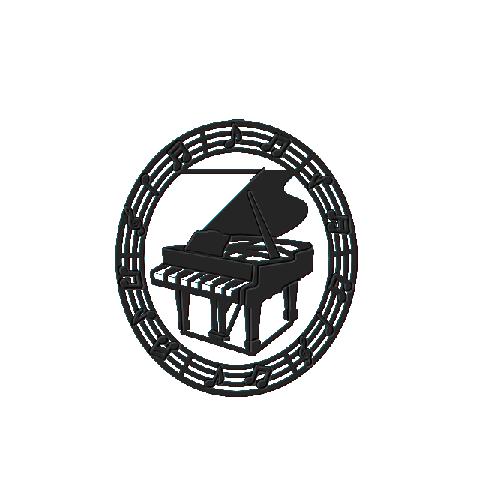 クリップ おしゃれ プチクリ Petit clip ピアノB 10枚入り ブラック 黒