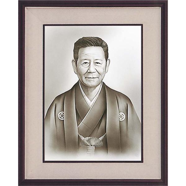 肖像画製作 墨絵 サイズF8