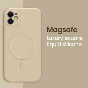 iPhone 14 Magsafeワイヤレス充電対応 リキッドシリコンケース｜synergy2