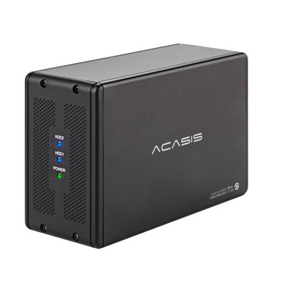 RAID対応 2ドライブベイ 3.5インチ SATA USB 3.0 ハードディスクケース