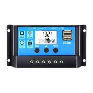 ソーラーチャージ コントローラー 20A 12V/24V LCD 充電コントローラー