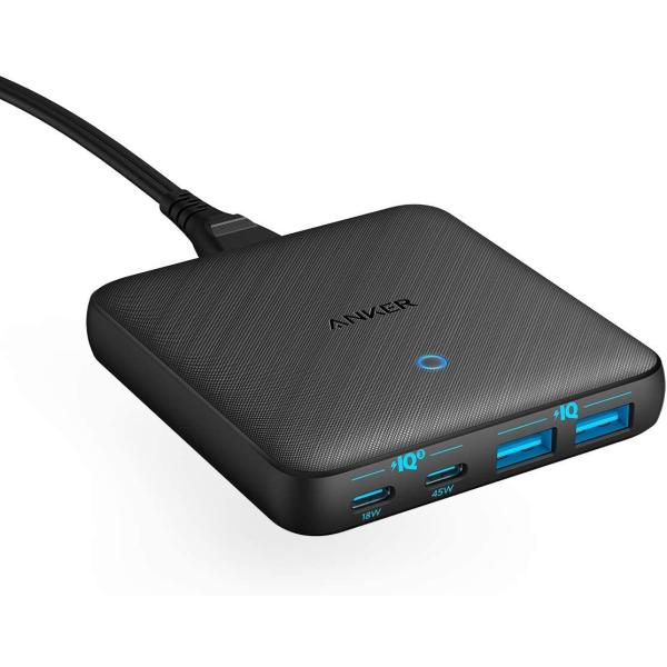 Anker PowerPort Atom III 63W Slim PD 充電器 4ポート USB-...