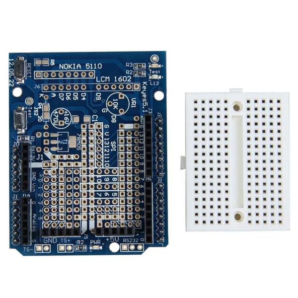 Arduino DIY Protoshield 拡張ボード ミニブレッドボード付き
