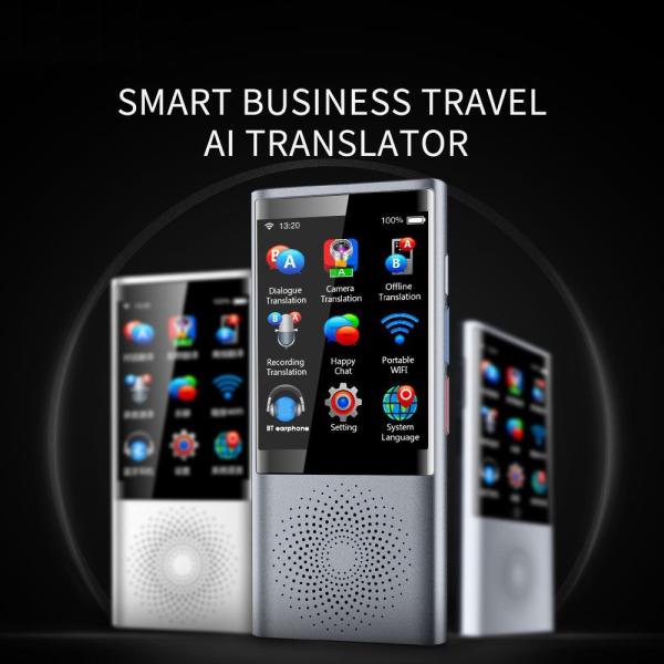 45言語 4G Wi-Fi スマート音声翻訳機 Android 7.0 1300万画素カメラ Blu...