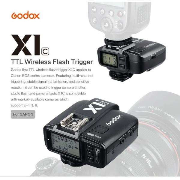 Godox X1C TTL 2.4GHz ワイヤレス フラッシュトリガー Canon対応