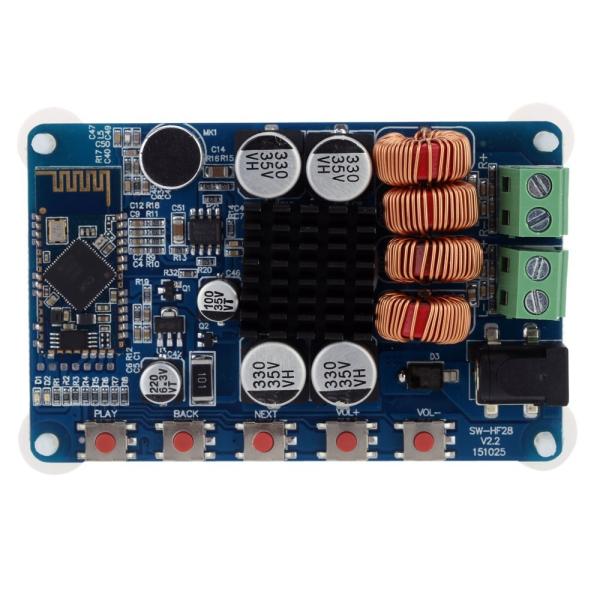 2チャンネル 50W x 2 TPA3116 Bluetooth 4.0 オーディオレシーバー アン...