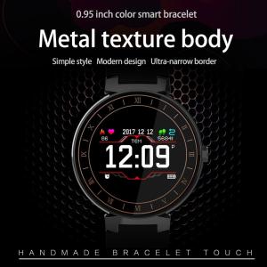 0.95インチ OLEDタッチスクリーン スポーツ スマートウオッチ 心拍計 血圧 血中酸素量 スリープモニター