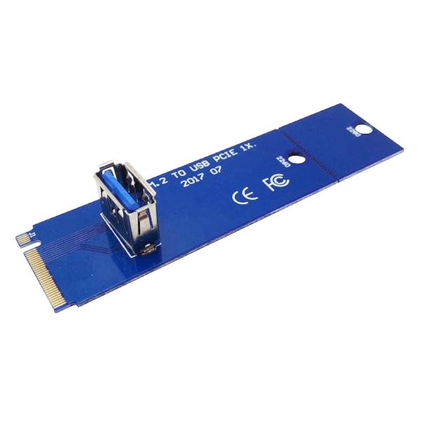 M.2 NGFF → USB 3.0コンバーター PCI-e 1X ライザー 2260 2280