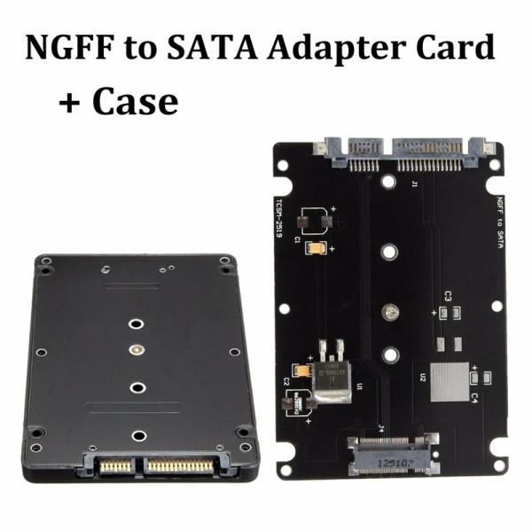 M.2 NGFF (SATA) SSD → 内臓2.5インチ SATAアダプター ケース