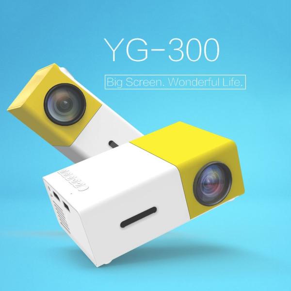 FW1S YG300 ポータブル LED プロジェクター 320 x 240 1000 : 1 HD...