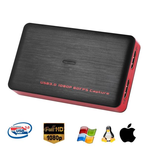 USB 3.0 HDMI ビデオ ゲーム キャプチャー ライブストリーミング レコーダー