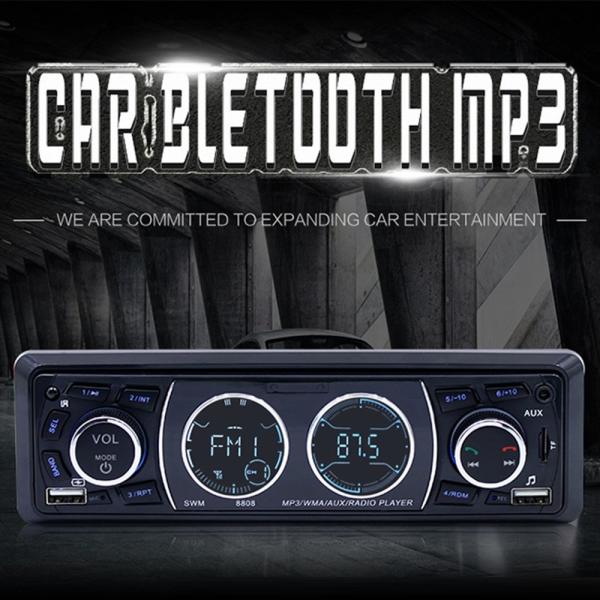 Bluetooth カーオーディオ MP3プレーヤー 1DIN  USB・microSDカード入力 ...