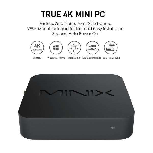 MINIX Windows 10 Pro ミニPC Intel X5-Z8350 4GB/64GB ...
