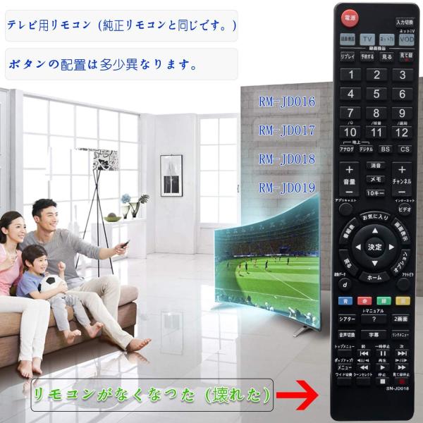 SONY ソニー テレビ用リモコン RM-JD018 RM-JD016 RM-JD017 RM-JD...