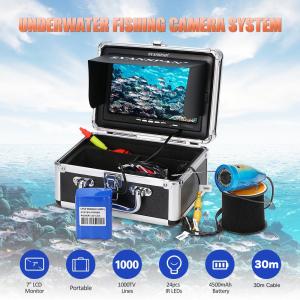 フィッシュファインダー 水中ビデオカメラシステム 7インチ TFT 液晶 モニター 1000 TVライン HD 30ｍケーブル 釣り道具｜synergy2