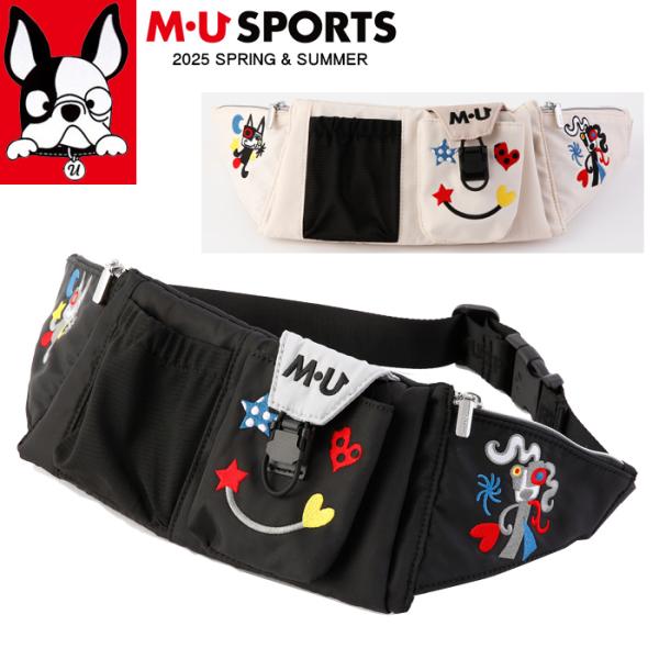 2025年 春夏新作 MU SPORTS MUスポーツ ゴルフ カートバッグ ウエストポーチ カート...