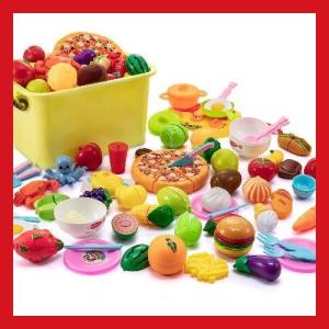 68点 おままごとセット ごっこ遊び 海鮮 果物 野菜