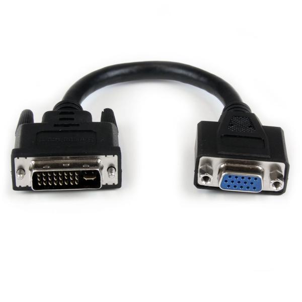 StarTech.com 20cm DVI-VGA変換ケーブル DVI-I オス (29ピン)-VG...