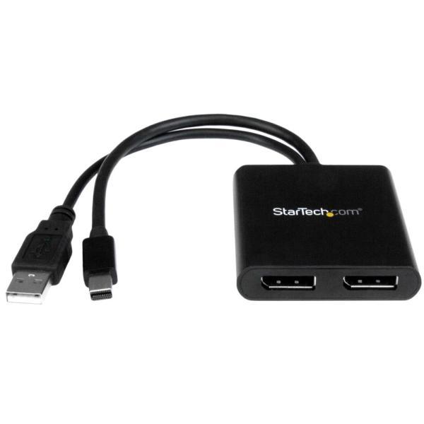 StarTech.com 2ポートMSTハブ Mini DisplayPort - 2x Dsipl...