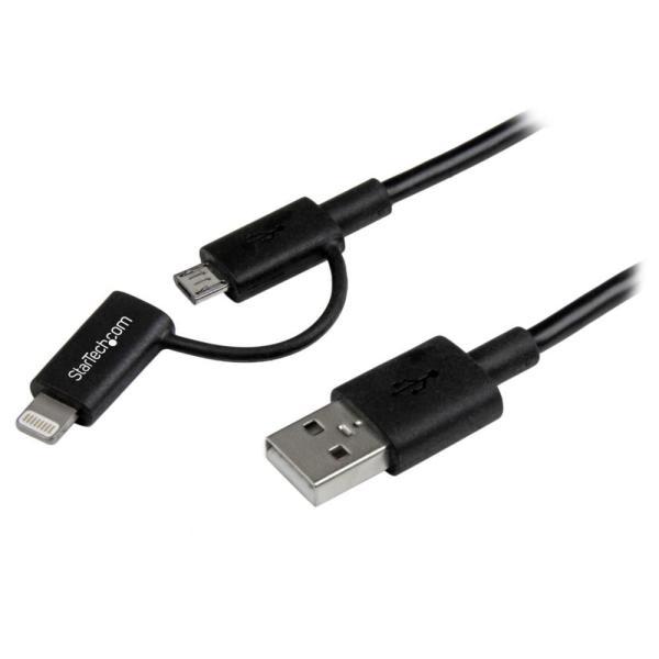 StarTech.com Apple Lightning/ Micro USB - USBケーブル ...