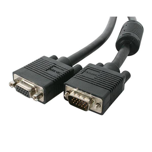 StarTech.com 1.8m 高解像度表示対応VGA延長ケーブル ミニD-Sub15ピン(オス...