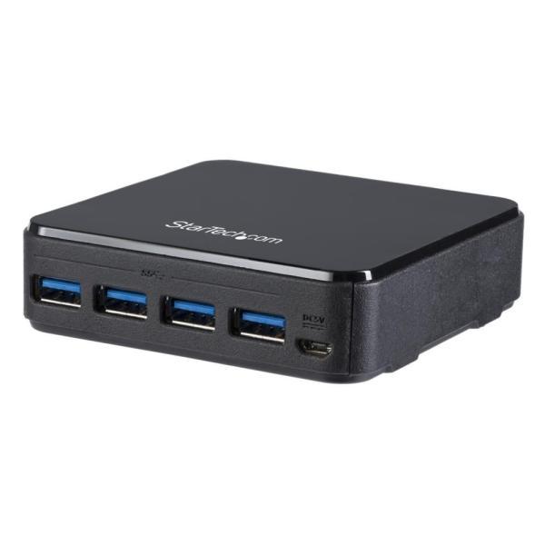 StarTech.com 4x4対応 USB 3.0 周辺機器共有スイッチ 4台のコンピュータから4...