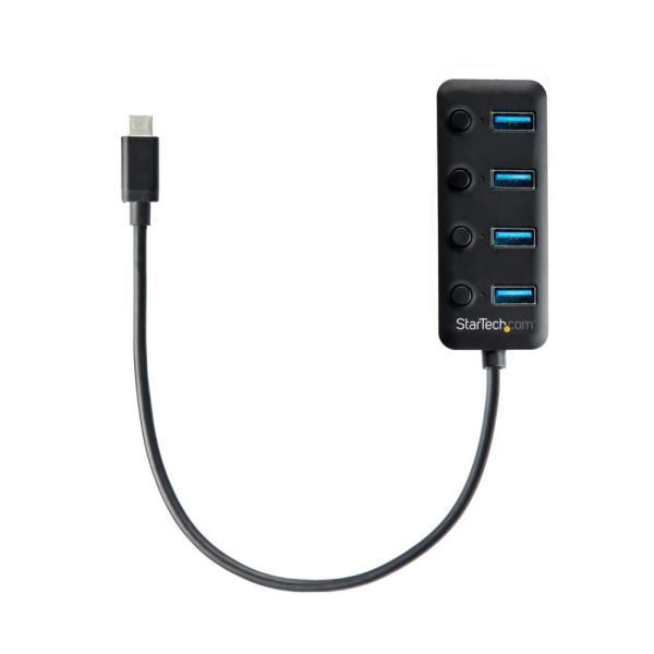 StarTech.com USB-Cハブ USB-Aポートを4口搭載 各ポートごとにオン/オフ・スイ...