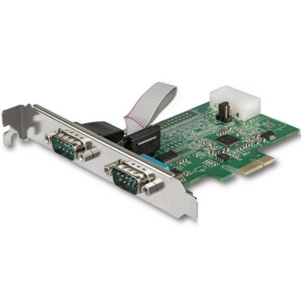StarTech.com RS232Cシリアル2ポート増設PCIeカード 16950 UART ロー...