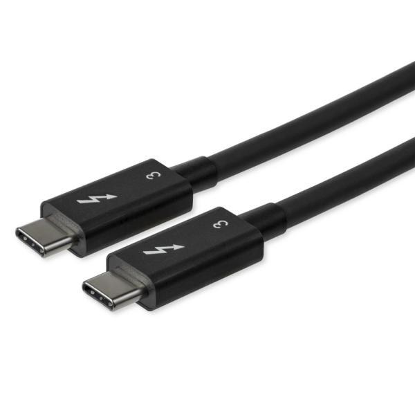 Thunderbolt 3 USB-C ケーブル 0.8m 40Gbps USB-C互換 100W ...