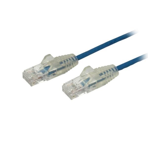 StarTech.com カテゴリ6 LANケーブル 2.5m Cat6極細ギガビットイーサネットケ...