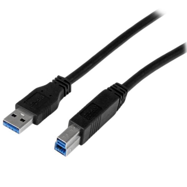 StarTech.com IF認証SuperSpeed USB 3.0ケーブル(A-B)1m オス/...