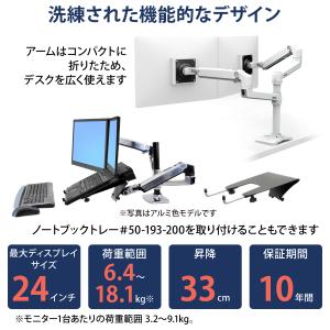 エルゴトロン LX デスクマウント デュアル ...の詳細画像2