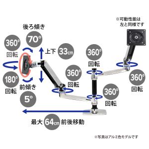 エルゴトロン LX デスクマウント デュアル ...の詳細画像3