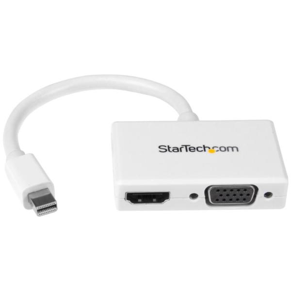 StarTech.com Mini DisplayPort接続トラベルA/Vアダプタ ツーインワン・...