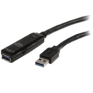 USB 3.0 アクティブ延長ケーブル 10m Type-A - Type-A USB 3.0 リピータケーブル USB3AAEXT10M