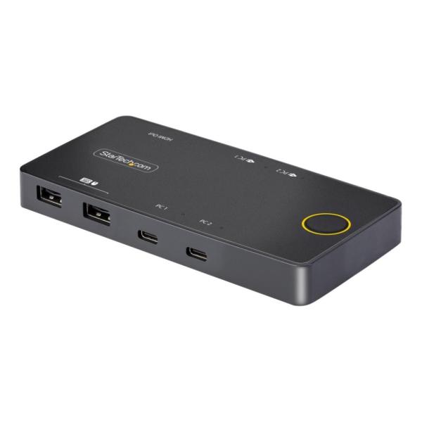 StarTech.com KVMスイッチ/2ポート/USB-C接続/シングル/4K60Hz HDMI...