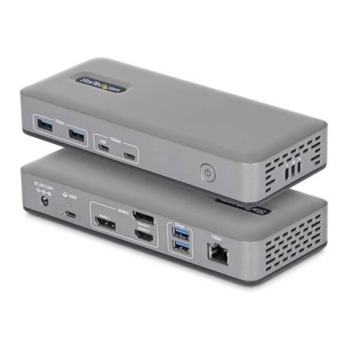 StarTech.com ドッキングステーション/USB-C接続/3画面 DisplayPort +...