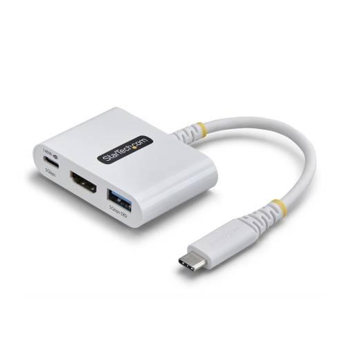 StarTech.com マルチポートアダプター/USB-C接続/シングルモニター/4K60Hz H...