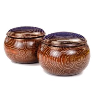 手作木製碁笥 本ローズ紫檀極上 特大36号 : 囲碁ラボ囲碁将棋麻雀