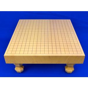 囲碁セット 新かや2寸ハギ足付碁盤セット(蛤碁...の詳細画像1