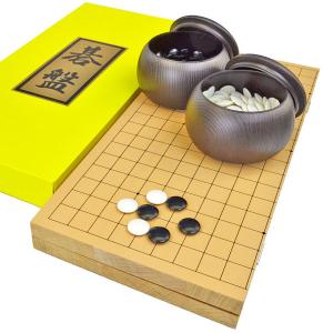 碁石セット　5点まとめ マグネット囲碁セット DX(15路盤※連珠・五並べ・詰碁用) 囲碁盤