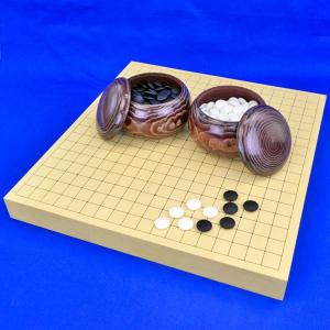 囲碁入門セット 学（将碁屋マット碁盤19路盤と9路盤・プラスチック碁石